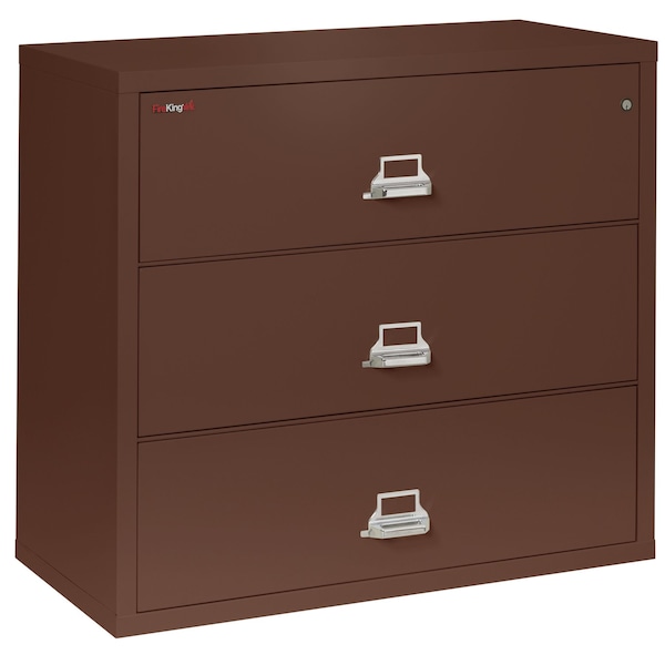 Fireking 3 Drawer, 1 Hr Fire & Impact Rated, 44" Wide Lateral Brown 3-4422-CBR - main