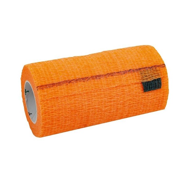 Ideal SyrFlex Series Cohesive Flexible Bandage, 5 yd L, 4 in W, Orange TA3400OR-E - main