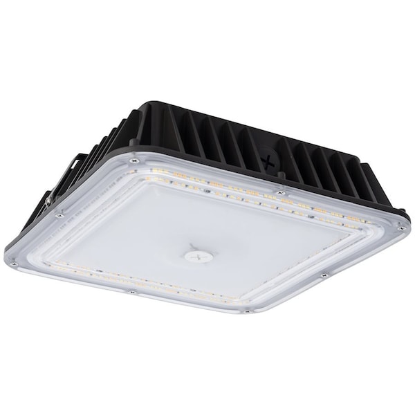 Sunlite LED 40W-75W, 30K-50K Wet Location, 145 Deg Bronze Indoor/Outdoor Square Garage Canopy Fixture 85676-SU - main
