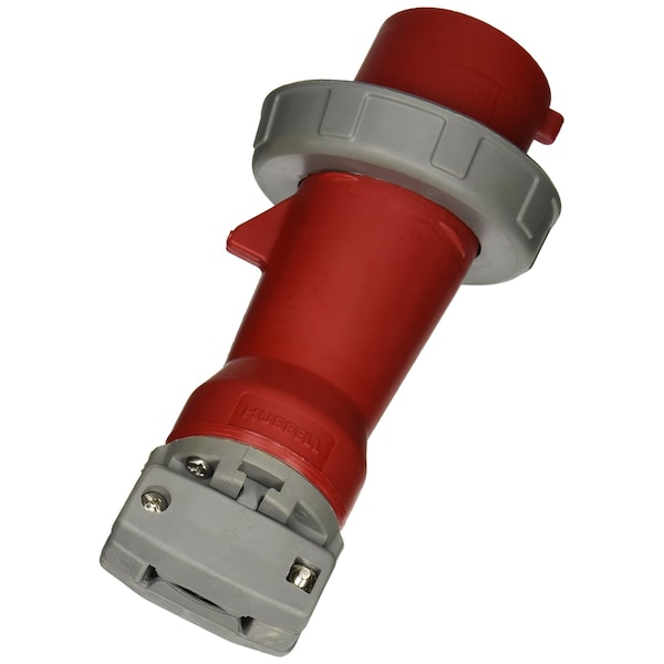 Hubbell Wiring Heavy Duty 30A 3-Phase 480V AC Male Plug, 3-Pole 4-Wire Grounding, Watertight HBL430P7W - main