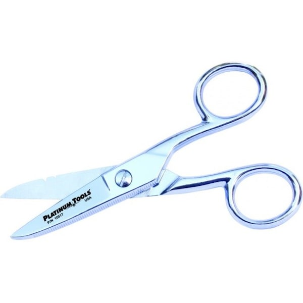 Platinum Tools ELECTRICIAN S 5 SCISSOR-RUN SCISSORS. CLAMSHELL. 10517C - main