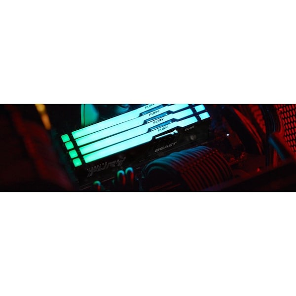 Kingston 16GB 5600MT/S DDR5 CL40 DIMM KIT OF 2 FURY BEAST RGB KF556C40BBAK2-16 - main