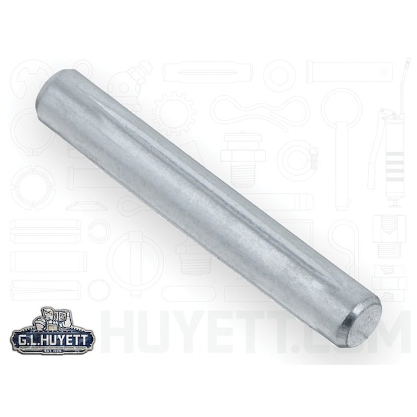 Huyett Type U Grooved Pin, Zinc Plated Low Carbon Steel, 0.188 in Dia x 0.185 in Small End Dia x 1.250 in L GP-0187-1250-U - main