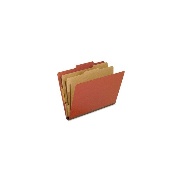 Pendaflex FOLDER, CLASSF, LTR, 2DIV, RED, 10PK 1257R - main