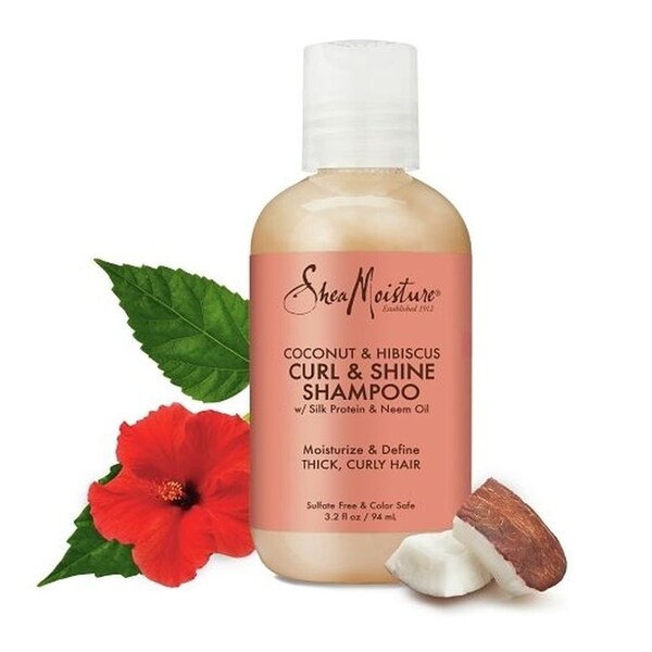 Shea Moisture Curl Plus Shine Coconut and Hibiscus Shampoo, 3.2 Fluid Ounce, 24PK 68417091 - main