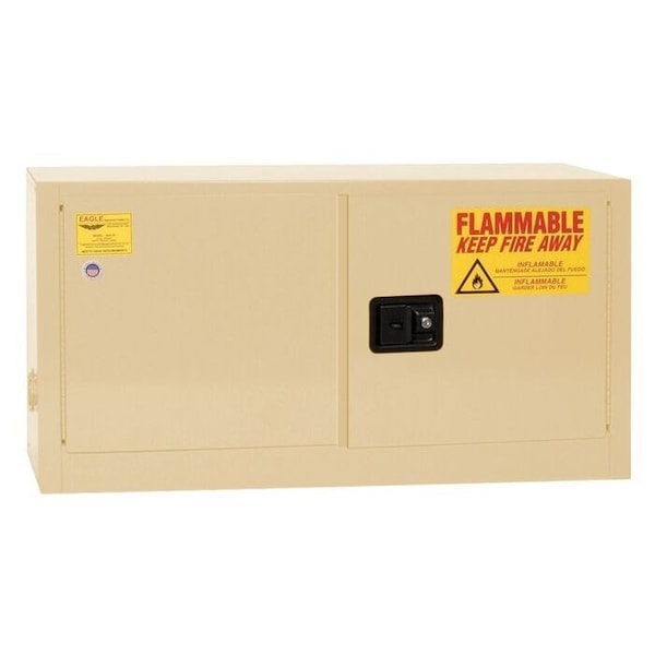 Eagle Mfg 15 gal, 1 Shelves, 18-Gauge Steel, 43 in W x 24 in H x Red ADD14XBEI - main