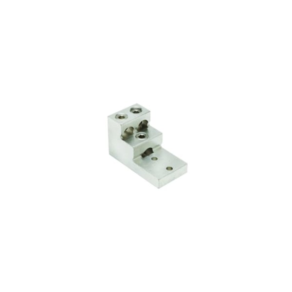 Burndy AL Term, 3 Cond, #2 AWG, 3/8 in Stud, 1.38 in Space, 3 Screws K21A36U2 - main