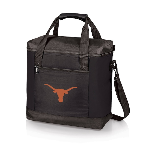 Picnic Time Family Of Brands NCAA Texas Longhorns Montero Tote Cooler Bag - Soft Cooler Bag - Picnic Tote, Black 604-00-179-194-1 - main