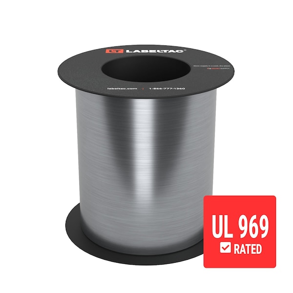 Labeltac UL 969-Approved LabelTac Supply 6in x 75ft LT9 Only, Brushed Aluminum LT625UL-C - main