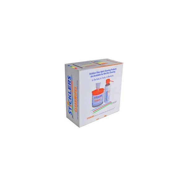 Cable Wholesale Sticklers CleanWipes, Lint-Free Optical Grade Wipes, 800 count 31F3-00100 - main