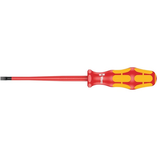 Wera 160 iS VDE Insulated screwdriver with reduced blade diameter for slotted screws, 0.6 x 3.5 x 100 mm 5006440001 - main