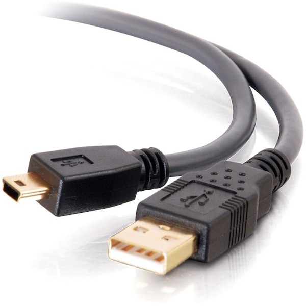 C2G Ultima Series 9.8ft USB A to USB Mini B Cable - USB to Mini B Cable - USB 2.0 - Black - M/M 29652 - main
