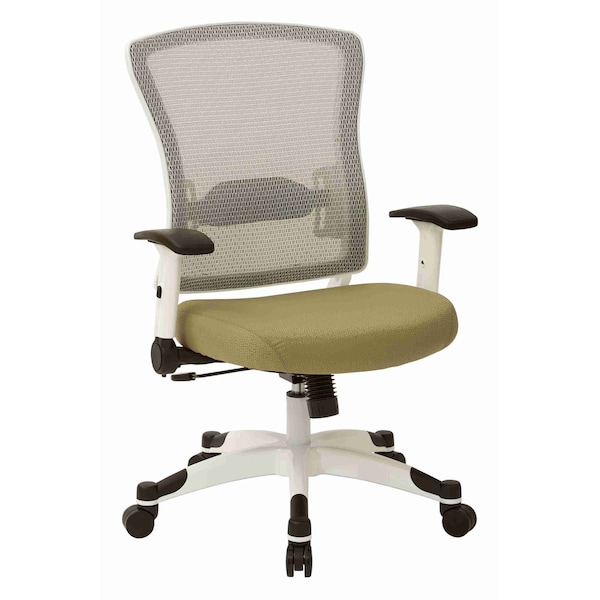 Space Seating Pulsar White Frame Managers Chair, Twilight Lily Pad 317W-W1C1F2W-K010 - main