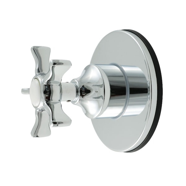 Kingston Brass Single-Handle Six-Way Diverter Valve with Round Trim Kit, Polished Chrome KS4031NX - main