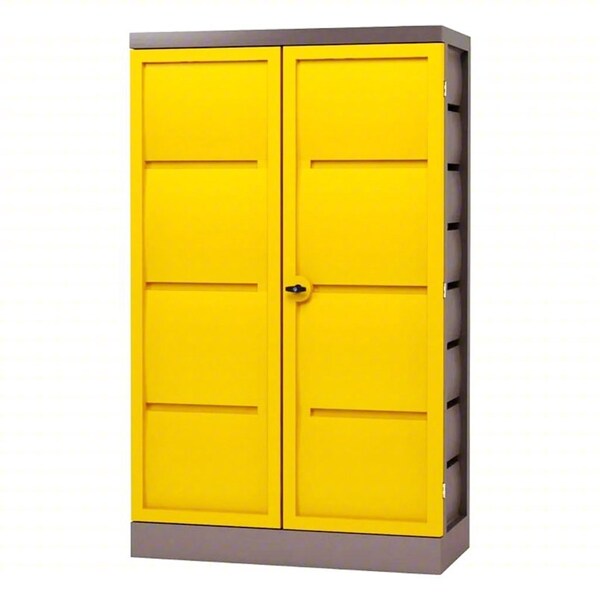Denios Corrosives Safety Storage Cabinet, 20 gal, 4 Shelves, Polyethylene, 25 1/4 in W x 78 1/2 in H x K22-0561 - main