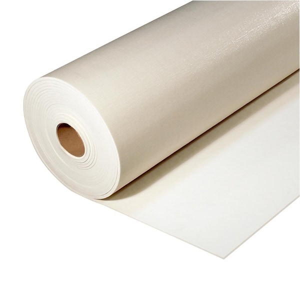 Healthier Choice Flooring WHT160 Carpet Cushion, 40 ft L, 4 ft W, 1/2 in Thick, High-Density Polyurethane Foam, White WHT2400P - main