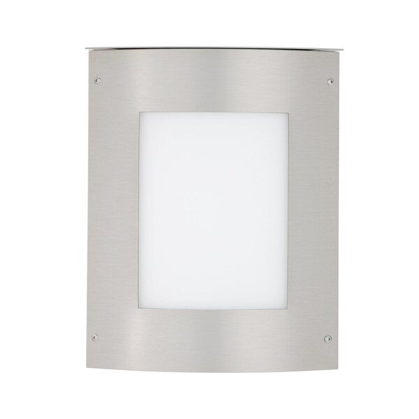 Besa Lighting Besa Outdoor Moto 13 Square Silver White Acrylic 2x60W E12 MOTO13SQ-WA-SL - main