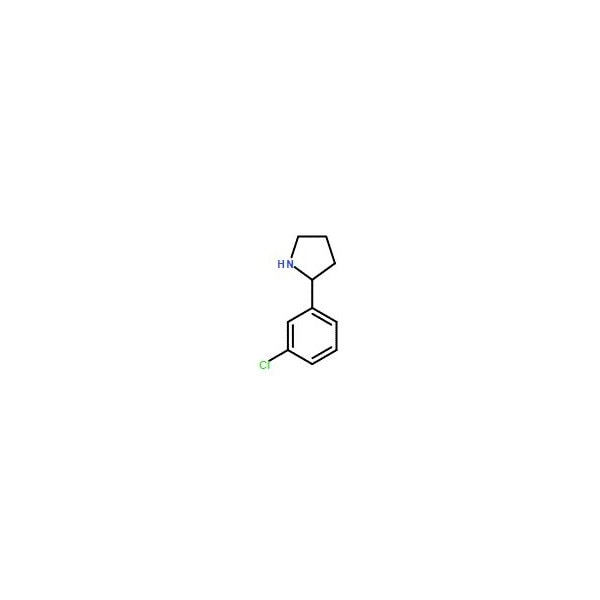 Ak Scientific 2-(3-Chlorophenyl)pyrrolidine (1g), CAS 298690-74-1 3067AB-1g - main