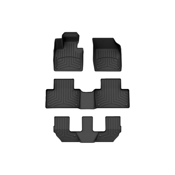 Weathertech Black, Front and Rear and Rear FloorLiner HP 44828-1-2-3IM - main