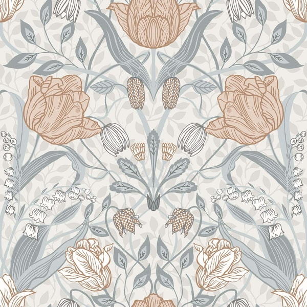 A-Street Prints Tulipa Off White Floral Wallpaper 2948-33005 - main