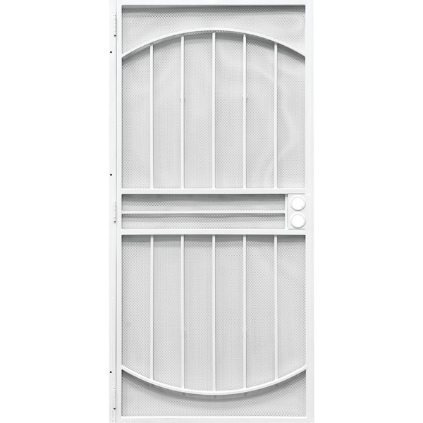 Precision Monterrey 36'' Wx80'' H Wht Steel Security Door 3836WH3068 - main