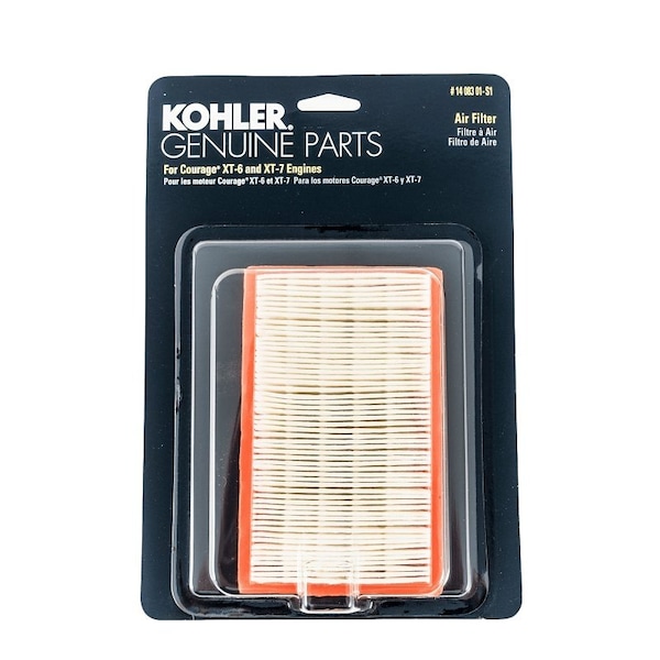 Kohler 14 083 01-S1 Air Filter, For: XT Series TM XT6 to XT8, Cub Cadet OHV, HondaGXV140, 2001 Engines 490-200-0093 - main
