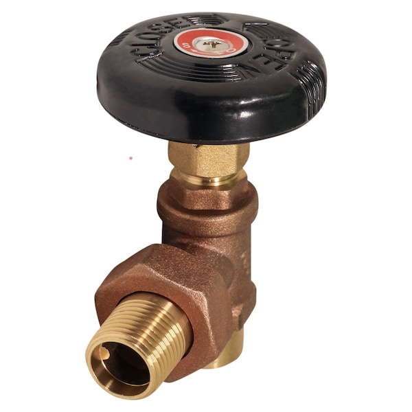 Everflow SWTxMale Heavy Duty Hot Water Steam Radiator Valve 1/2" HWV-S012 - main