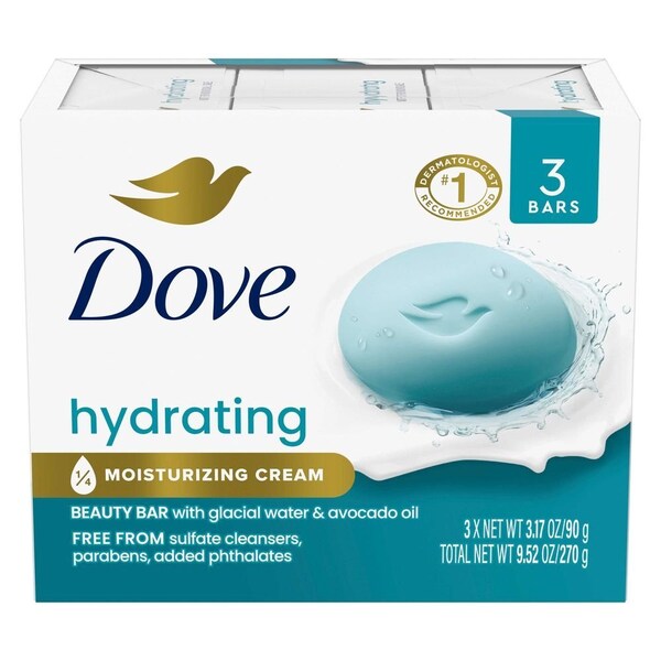 Dove Hydrating Beauty Bar, 9.51 Ounce, 12PK 62737748 - main