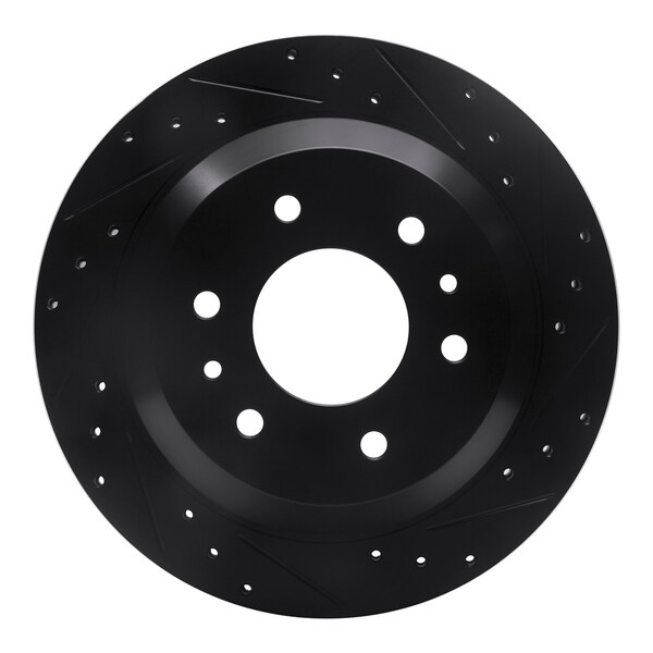 Dynamic Friction Co DFC Brake Rotor - Drilled and Slotted - Black 633-48045R - main