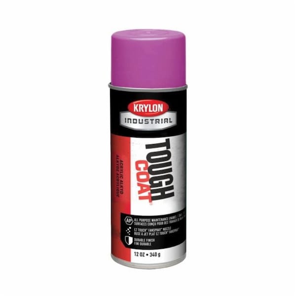 Krylon TOUGH COAT ACRYLIC ENAMEL SPRAY PAINT, 12 OZ CONTAINER, LIQUID FORM, SAFETY A01580007 - main