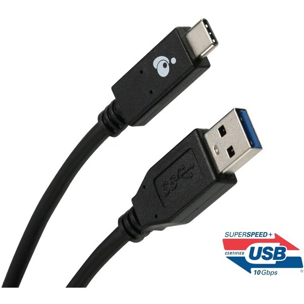 Iogear Charge & Sync Flip USB 3.1 Gen 2 A to USB-C Cable 10 Gbps (USB-IF) G2LU3CAM01 - main