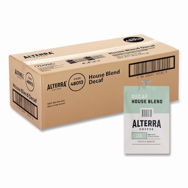 Alterra Coffee Freshpack Pods, House Blend Decaf, Light Roast, 0.25, 100PK MDRA187 - main