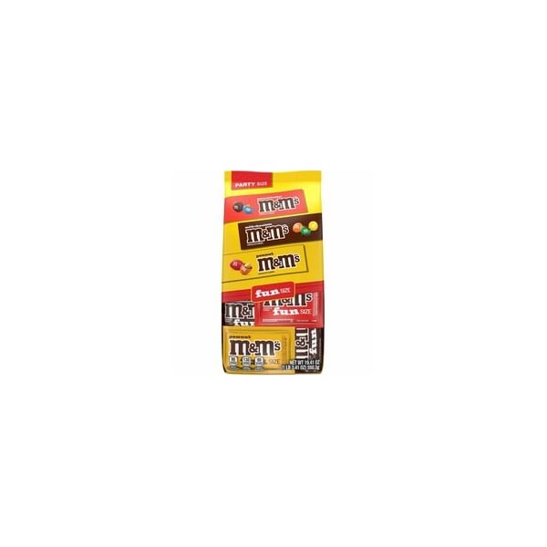 M&Ms Chocolate Candies Lovers Variety Bag, Milk Chocolate, Peanut Butter, Caramel Pack SN59877 - main
