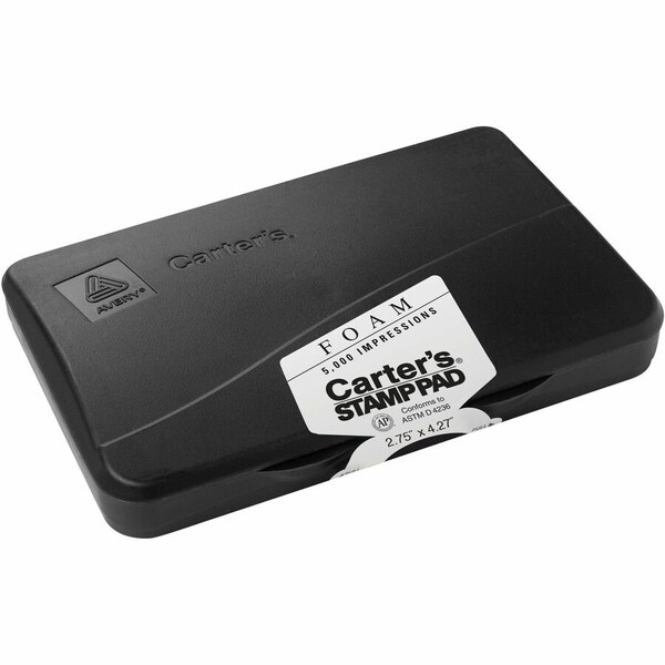 Carters reg Foam Stamp Pad, Black AVE21381 - main