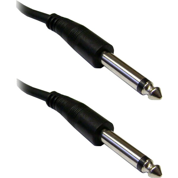Cable Wholesale 0.25 in. Mono Patch Cable, 0.25 in. Male - 6 ft. 10A1-61106 - main