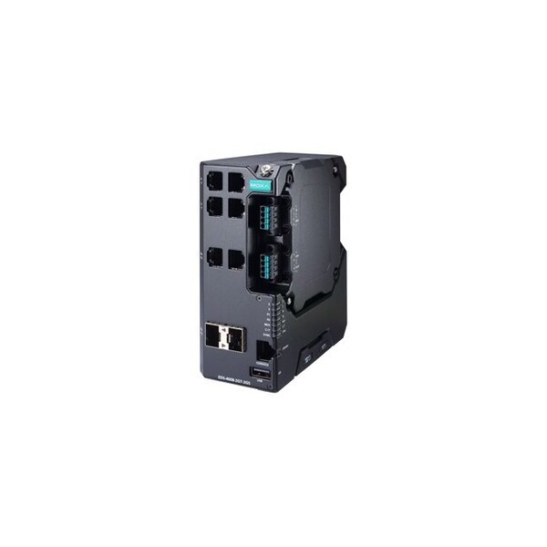 Moxa Managed Gigabit Ethernet switch with 4 10/100BaseTX ports, 2 10/100/1 EDS-4008-2GT-2GS-HV-T - main