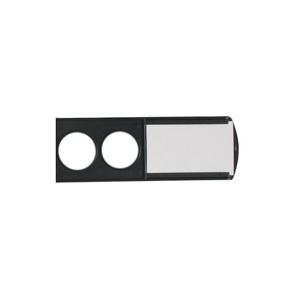 Nahanco Black Stockroom Rail Dividers w/ Straight Body, 25PK BRDSB - main