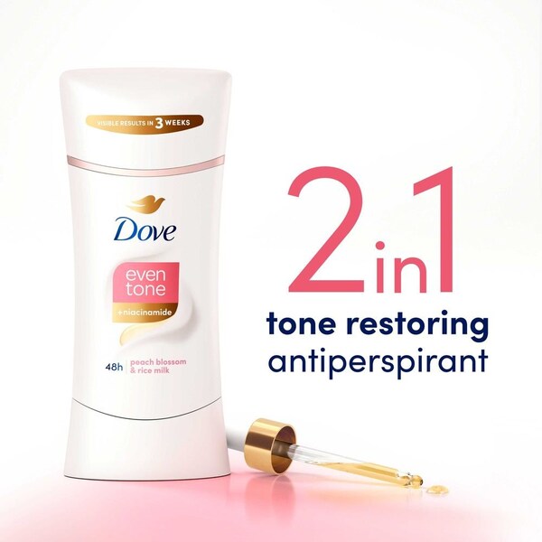 Dove Peach Blossom and Rice Milk Antiperspirant Deodorant Stick, 2.6 Ounce, 12PK 69737017 - main