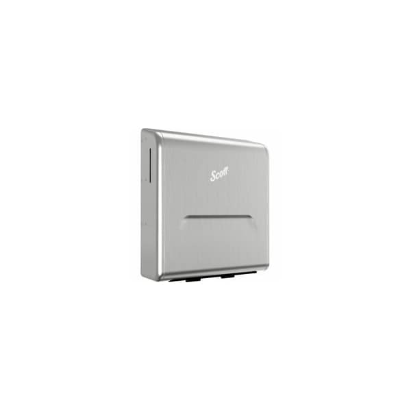 Kimberly-Clark Scott Pro Stainless Steel Recessed Hard Roll Paper Towel Dispenser, Wall Unit, Narrow Housing Unit, KCC31498 - main