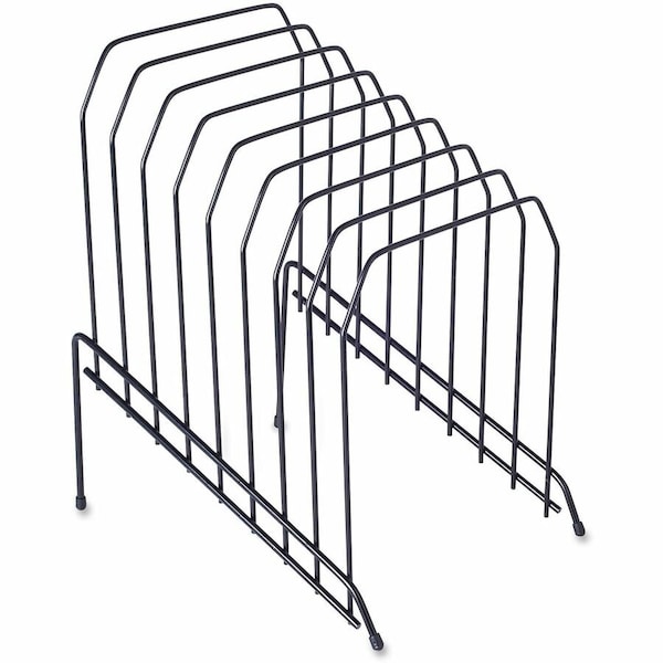 Lorell Wire File Sorter/Holder, 8 Dividers, Black LLR80632 - main
