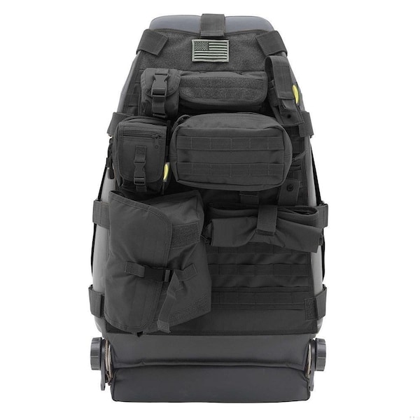 Smittybilt 8718 CJ & WRANGLER YJ/TJ/LJ/JK GEAR SEAT COVER FRONT DRIVER OR PASSENGERNOT PAIR BLACK 5661001 - main