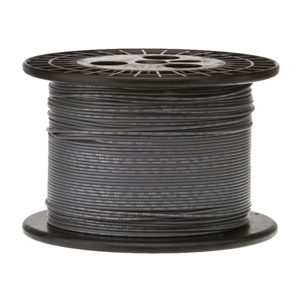 Remington Industries 16 AWG Gauge UL1061 Stranded Hook Up Wire, 300V, 0080 Diameter, Gray, 1000 ft Length 16UL1061STRGRA1000 - main