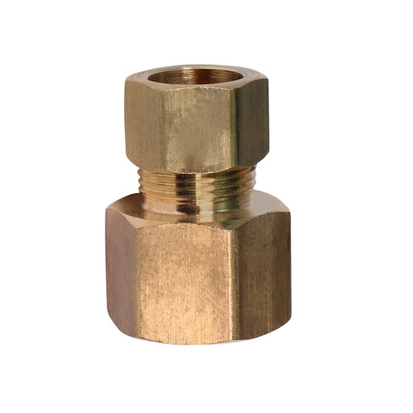Everflow 1/4" O.D. COMP x 3/8" FIP Reducing Adapter Pipe Fitting, Lead Free Brass C66R-1438-NL - main