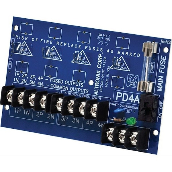 Altronix Power Dist Module 4 Output PTC PD4CB - main