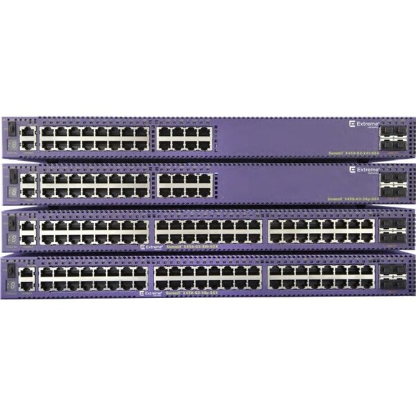 Extreme Networks Summit X450-G2 24 10/100/1000BASE-T POE+ 4 1000BASE-X unpopulated SFP two 21Gb stacking ports 2 unp 16173 - main
