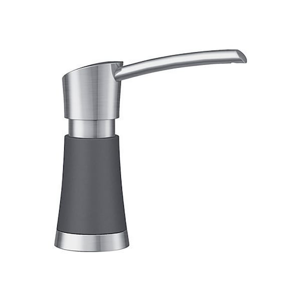 Blanco Artona Soap Dispenser, Cinder/Stainless Dual Finish 442051 - main