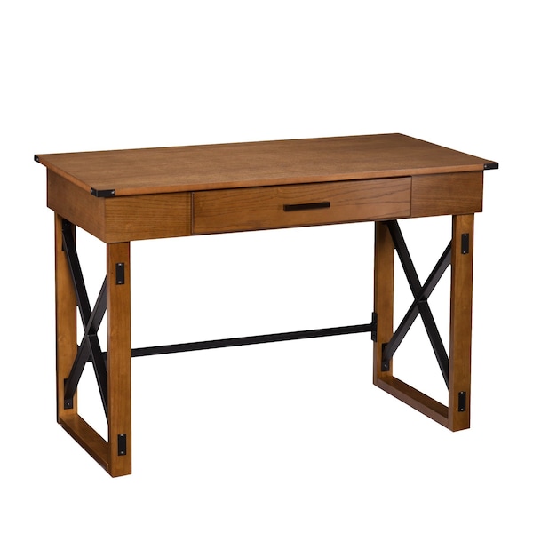 Homeroots 49" Adjustable Natural Standing Desk Converter 402081 - main