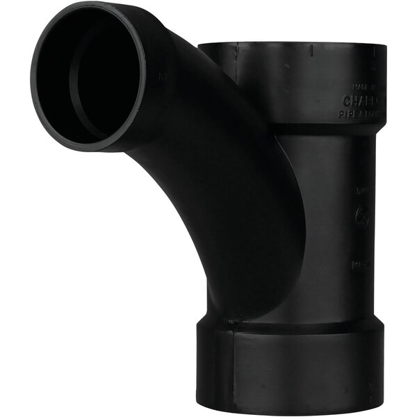 Charlotte Pipe And Foundry 3 x 3 x 2'' Hub x Hub x Hub Reducing Long Turn ABS Wye ABS 00502 1400HA - main