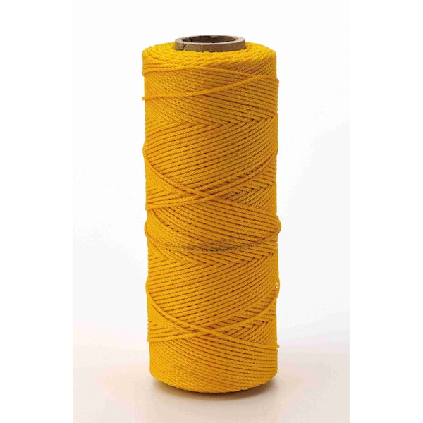 Mutual Industries BRAIDED NYLON MASON TWINE GLO YELLOW, 6PK 14662-138-500 - main