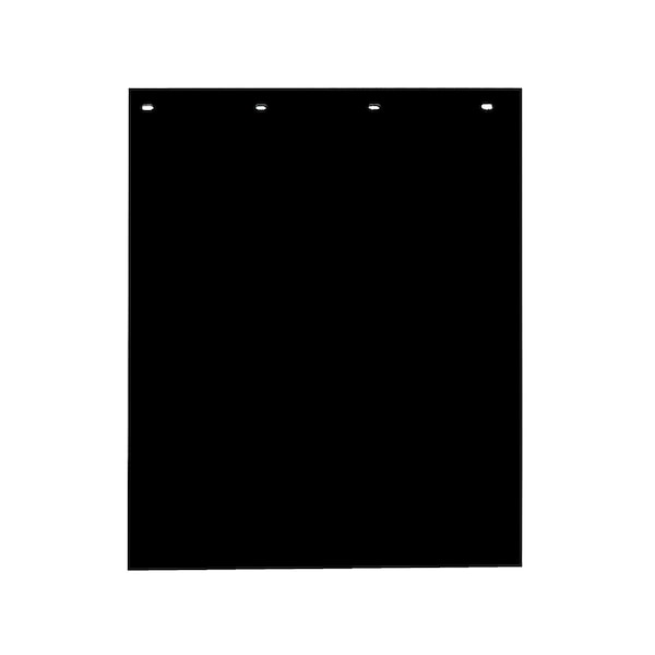 Buyers Products Mudflaps, 30 in X 24 in, Polymer, Black, 1 PR RC30PPBPKGD - main